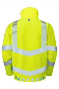 PULSAR EVO103 EVOLUTION Hi Vis Yellow Bomber Jacket Rear