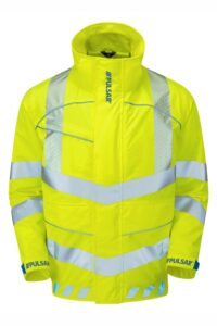 PULSAR EVO103 EVOLUTION Hi Vis Yellow Bomber Jacket Front
