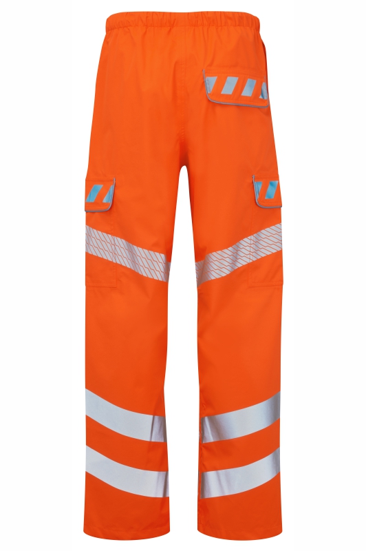 PULSAR EVO251 EVOLUTION Hi Vis Orange Over Trouser Rear