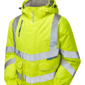 Pulsar P191 Hi Vis Yellow Waterproof Coat - Front