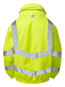 Pulsar P191 Hi Vis Yellow Waterproof Coat - Rear