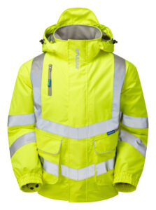 Pulsar P191 Hi Vis Yellow Waterproof Coat - Front