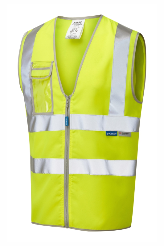 PULSAR P197 PROTECT Hi Vis Waistcoat Yellow