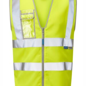 PULSAR P197 PROTECT Hi Vis Waistcoat Front Yellow