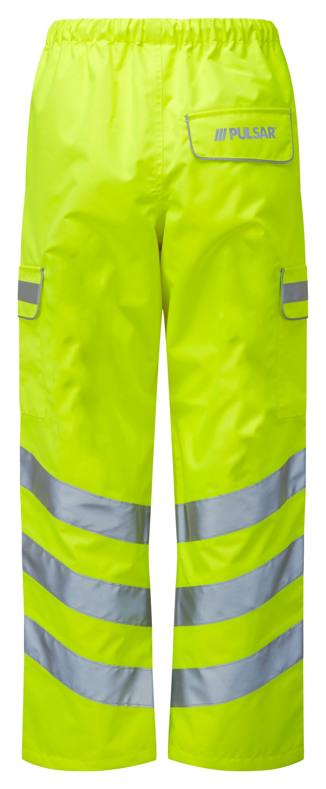 Pulsar Hi Vis Yellow Waterproof Overtrousers - Rear