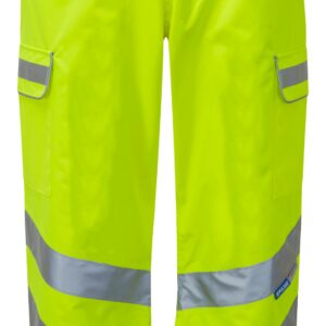 Pulsar Hi Vis Yellow Waterproof Overtrousers - Front