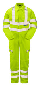 Pulsar P349 Hi Vis Yellow Coverall - Front