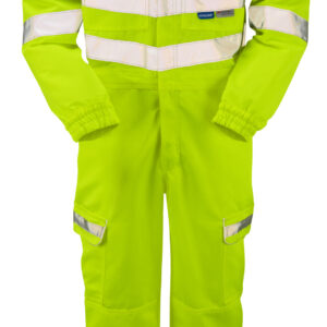 Pulsar P349 Hi Vis Yellow Coverall - Front