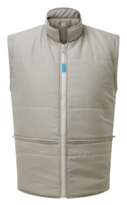 Pulsar P422 Hi Vis Yellow Interactive Bodywarmer Reversed Front No Sleeves