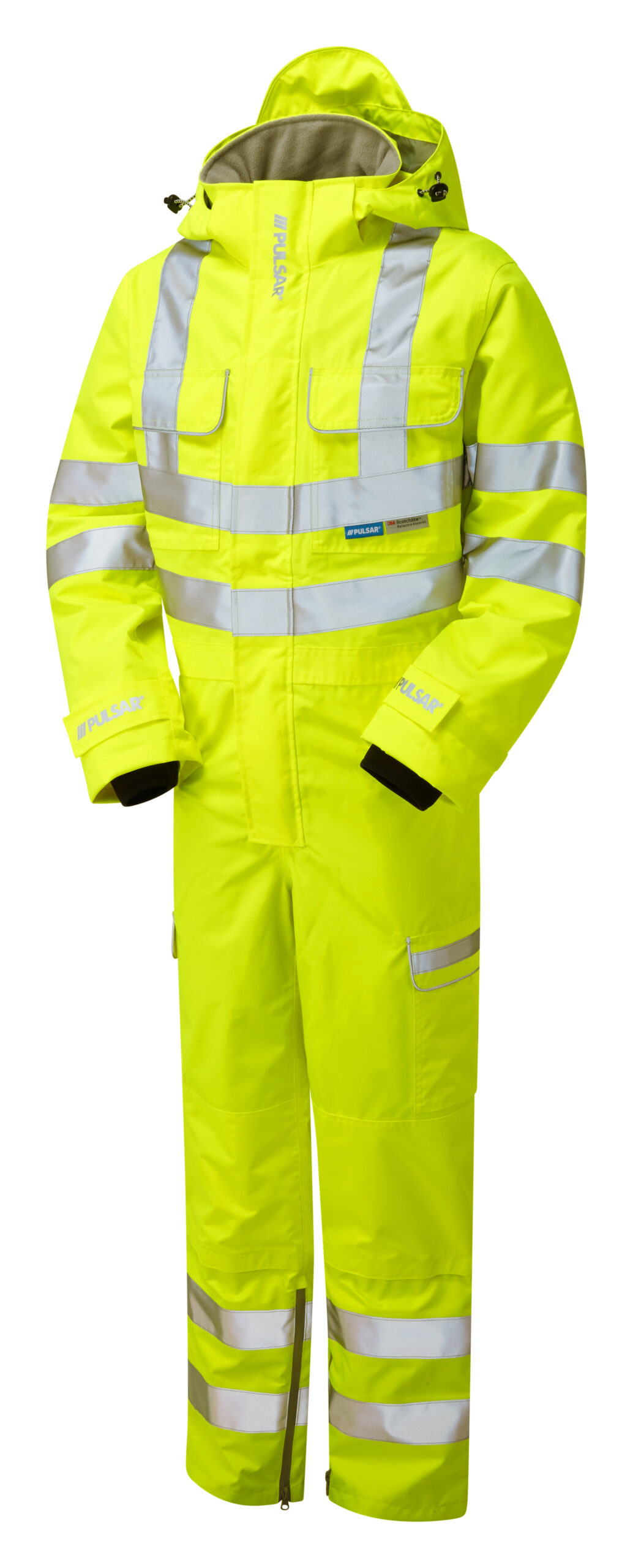 Pulsar P522 Hi Vis Yellow Coverall - Front Angle
