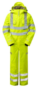 Pulsar P522 Hi Vis Yellow Coverall - Front