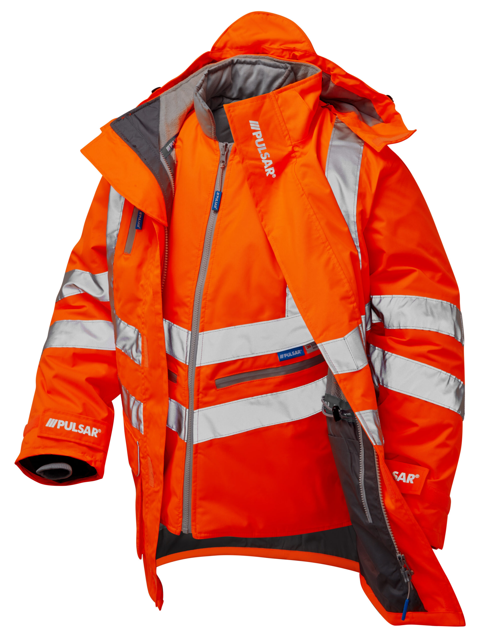 PULSAR PR497 Hi-Vis Orange 7-in-1 Storm Coat