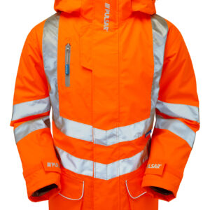 Pulsar P421 Hi Vis Yellow Padded Storm Coat - Front