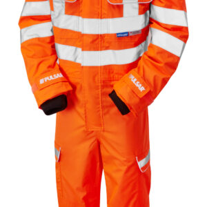 Pulsar PR505 Hi Vis Orange Coverall - Front