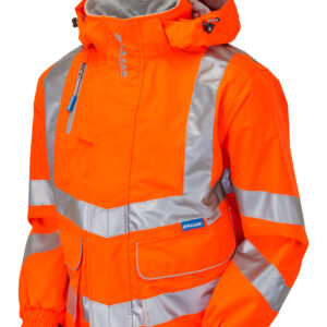 PULSAR® HV Orange Mesh Lined Bomber Jacket - Front angle