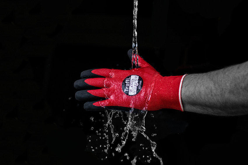 Traffi TG1240 MICRODEX LXT NITRILE Cut Level A Safety Glove