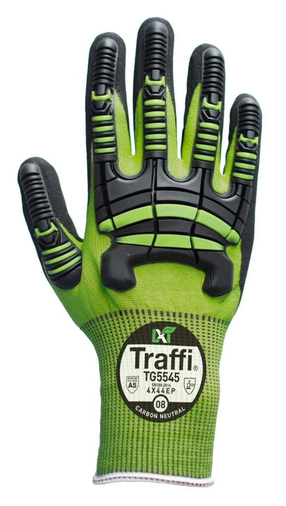 Traffi TG5545 IMPACT NITRILE FOAM Cut Level E Safety Glove