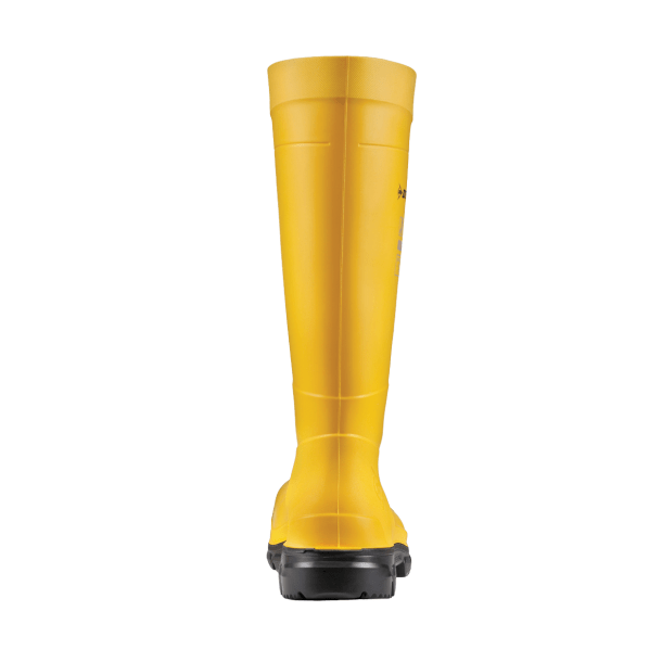 Dunlop PUROFORT FIELDPRO FULL SAFETY Yellow Wellingtons - Rear