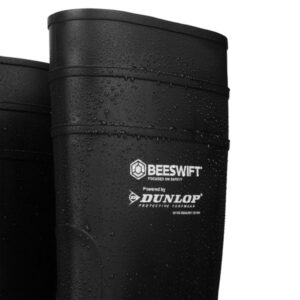 Dunlop Aston Full Safety Wellingtons - Black - Close up