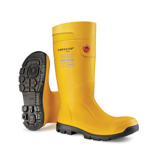 Dunlop PUROFORT FIELDPRO FULL SAFETY Yellow Wellingtons