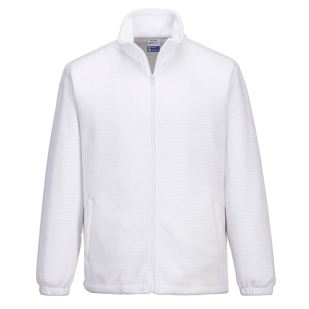 Portwest AS26 Anti Static ESD Fleece - White