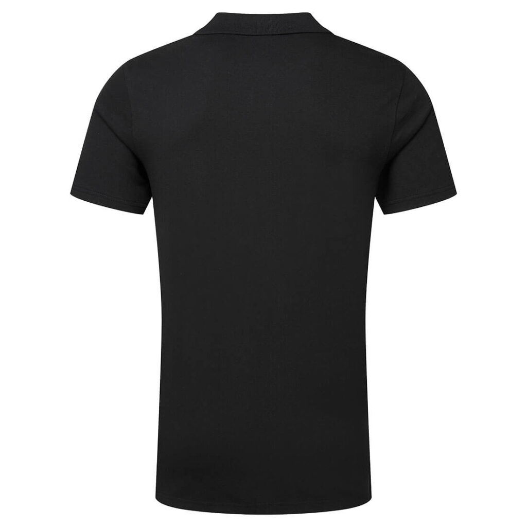 Portwest EC210 Organic Cotton Recyclable Polo Shirt - Black - Rear