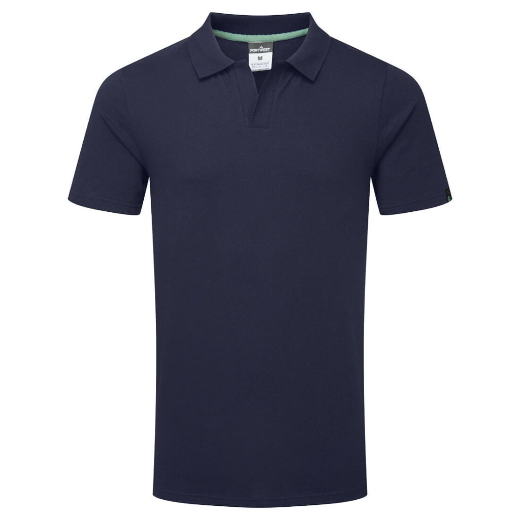 Portwest EC210 Organic Cotton Recyclable Polo Shirt - Navy