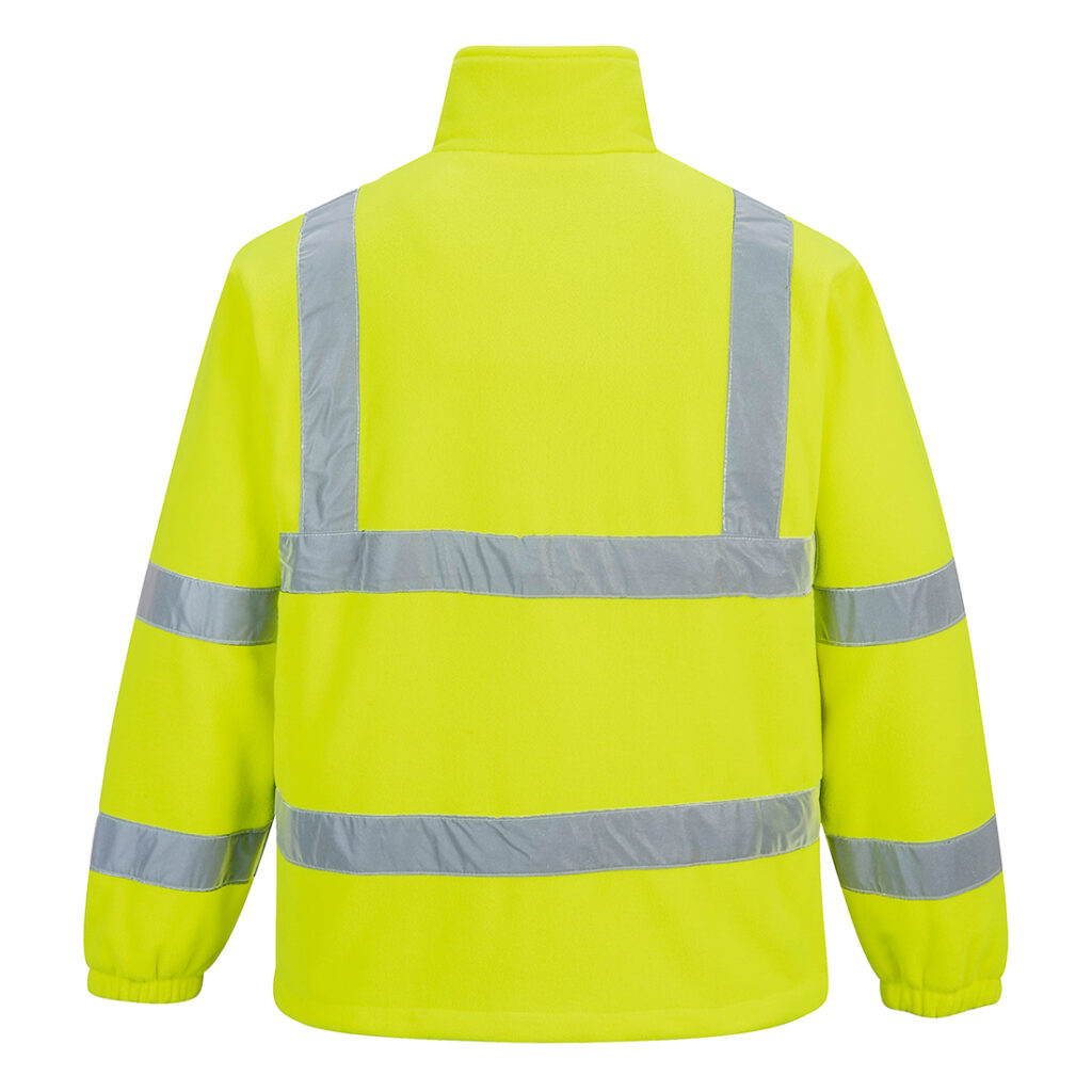 Portwest F300 Hi Vis Fleece - Yellow - Rear