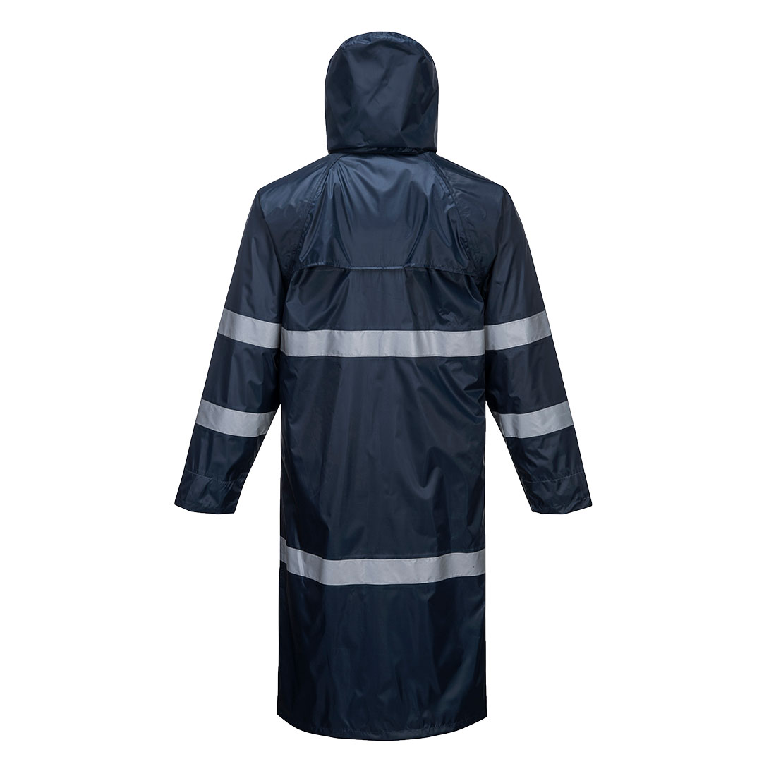 Portwest F438 Classic Iona Rain Coat - Navy - Rear