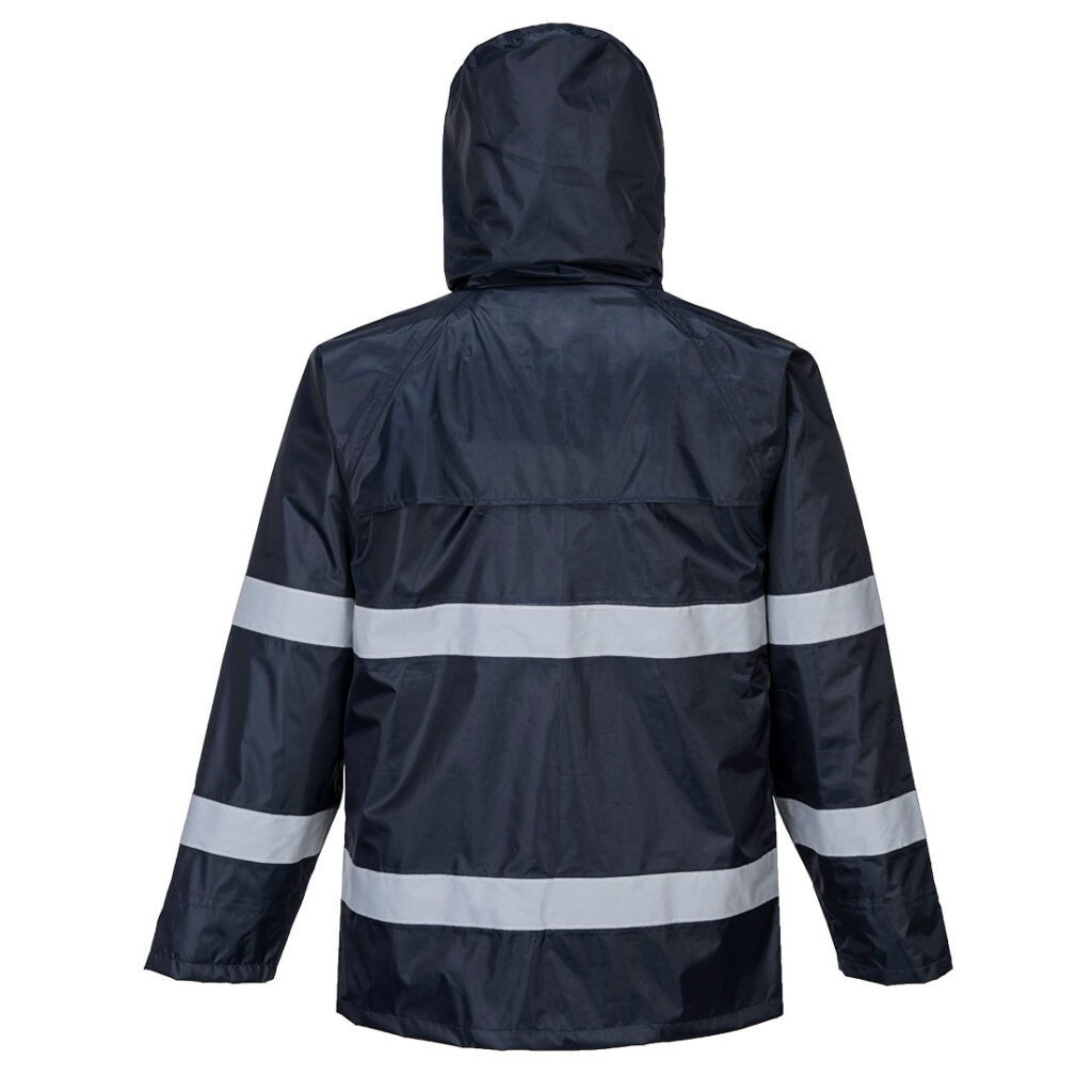 Portwest F440 Classic Iona Rain Jacket - Navy - Rear
