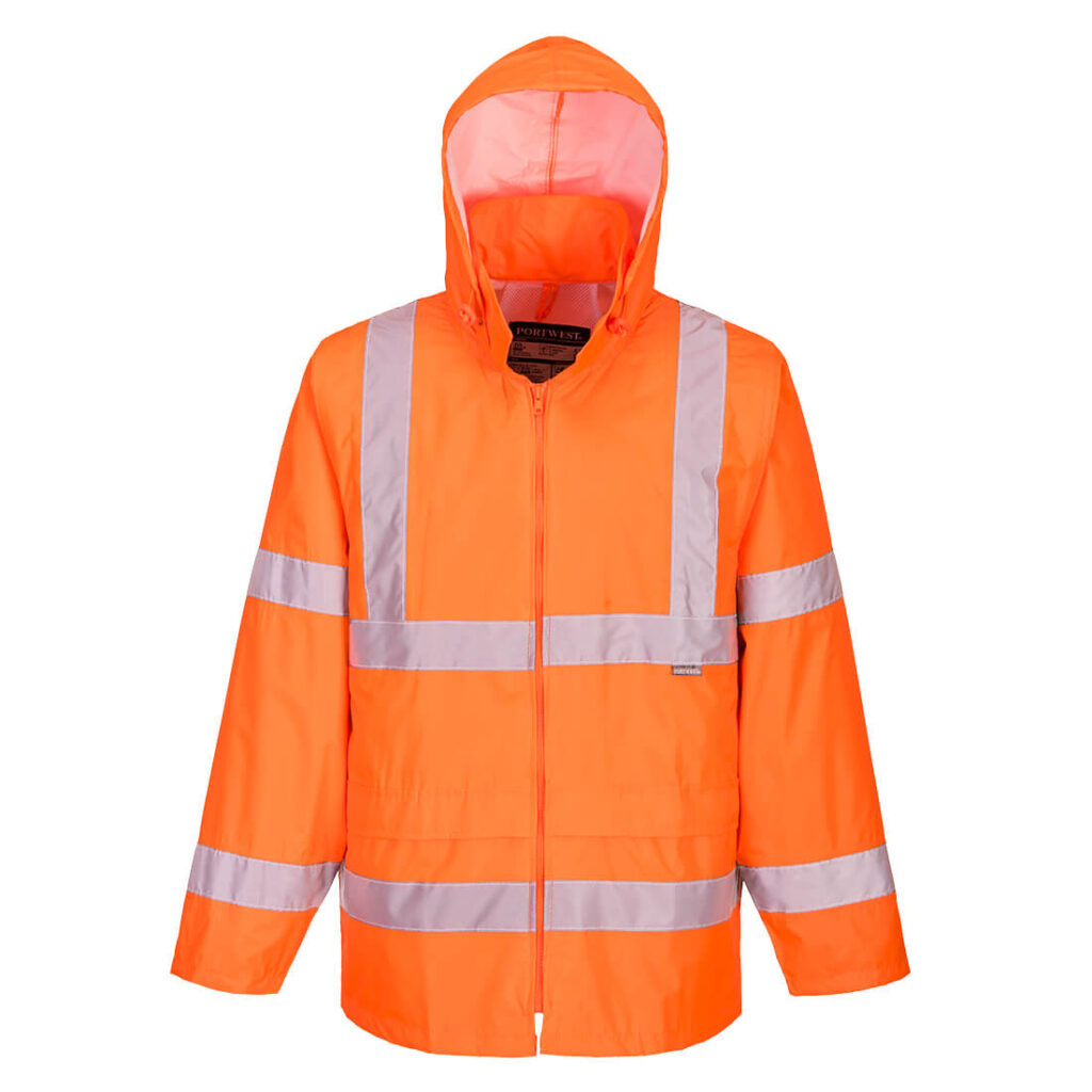 Portwest H440 Hi Vis Rain Jacket - Orange