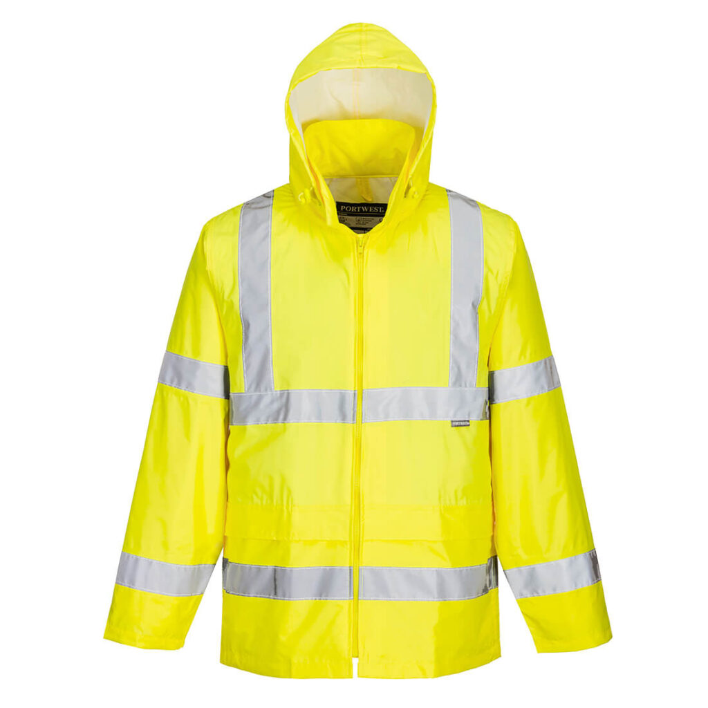 Portwest H440 Hi Vis Rain Jacket - Yellow - Front