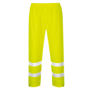 Portwest H441 Hi Vis Rain Trousers - Yellow - Rear