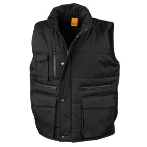 R127X Result Work-Guard Lance Bodywarmer - Black - Front