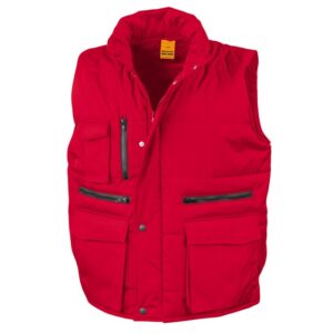 R127X Result Work-Guard Lance Bodywarmer - Red - Front