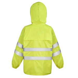 R216X Result Safe-Guard Hi-Vis Waterproof Suit - Jacket - Rear - Yellow