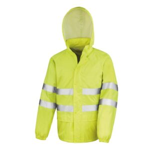 R216X Result Safe-Guard Hi-Vis Waterproof Suit - Jacket - Front - Yellow