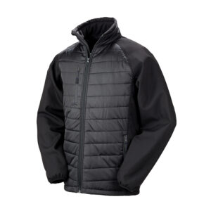 R237X Result Compass Padded Softshell Jacket - Black - Front