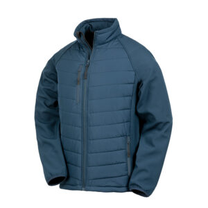 R237X Result Compass Padded Softshell Jacket - Navy - Front