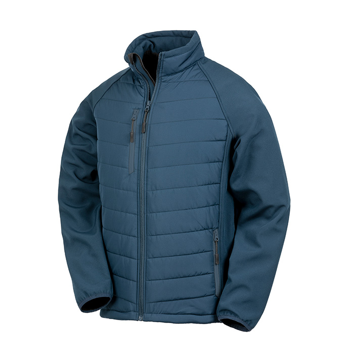 R237X Result Compass Padded Softshell Jacket - Navy - Front