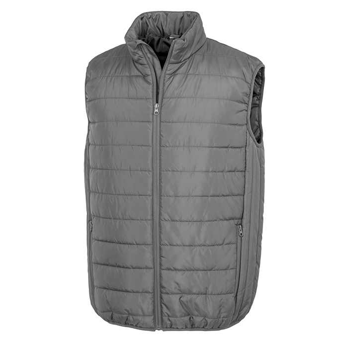 R244X Result Core Promo Padded Bodywarmer - Grey - Front