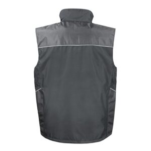 R306X Result Work-Guard Vostex Bodywarmer - Black - Rear