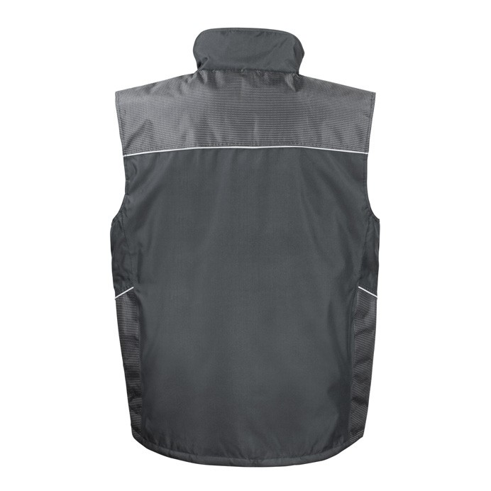 R306X Result Work-Guard Vostex Bodywarmer - Black - Rear