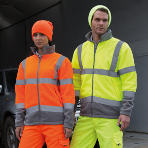 R329X Result Safe-Guard Safety Microfleece - Yellow and Orange - Man and Women Fleece - Model