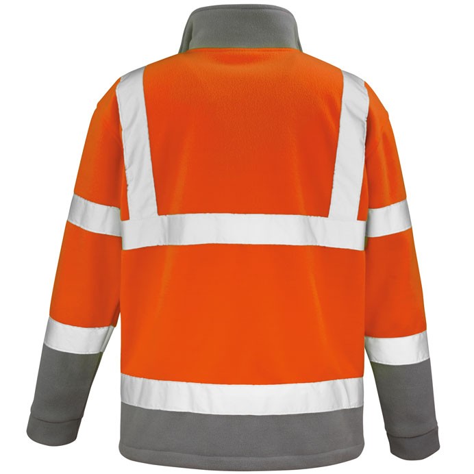 R329X Result Safe-Guard Safety Microfleece - Orange - Rear