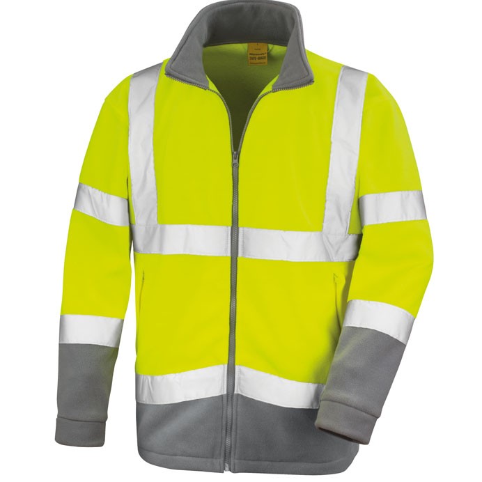 R329X Result Safe-Guard Safety Microfleece - Yellow - Front