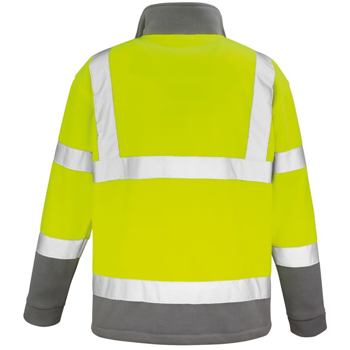 R329X Result Safe-Guard Safety Microfleece - Yellow - Rear