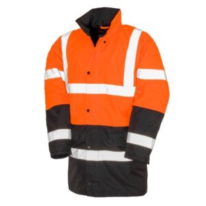 R452X Result Safe-Guard Motorway 2-Tone Safety Coat - Orange - Front
