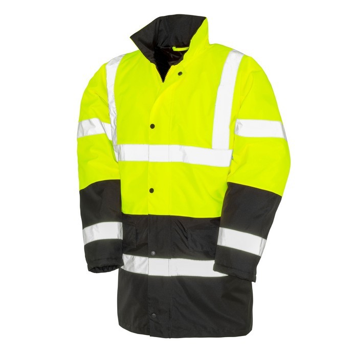 R452X Result Safe-Guard Motorway 2-Tone Safety Coat - Yellow - Front