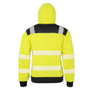 R503X Result Genuine Recycled Safe-Guard Recycled Sweat Hoody - Yellow - Rear